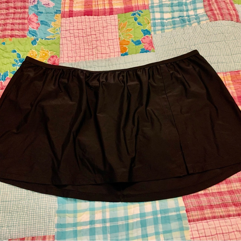 Black Swim Skirt Plus Size Bottoms 28W